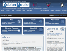 Tablet Screenshot of debian-facile.org